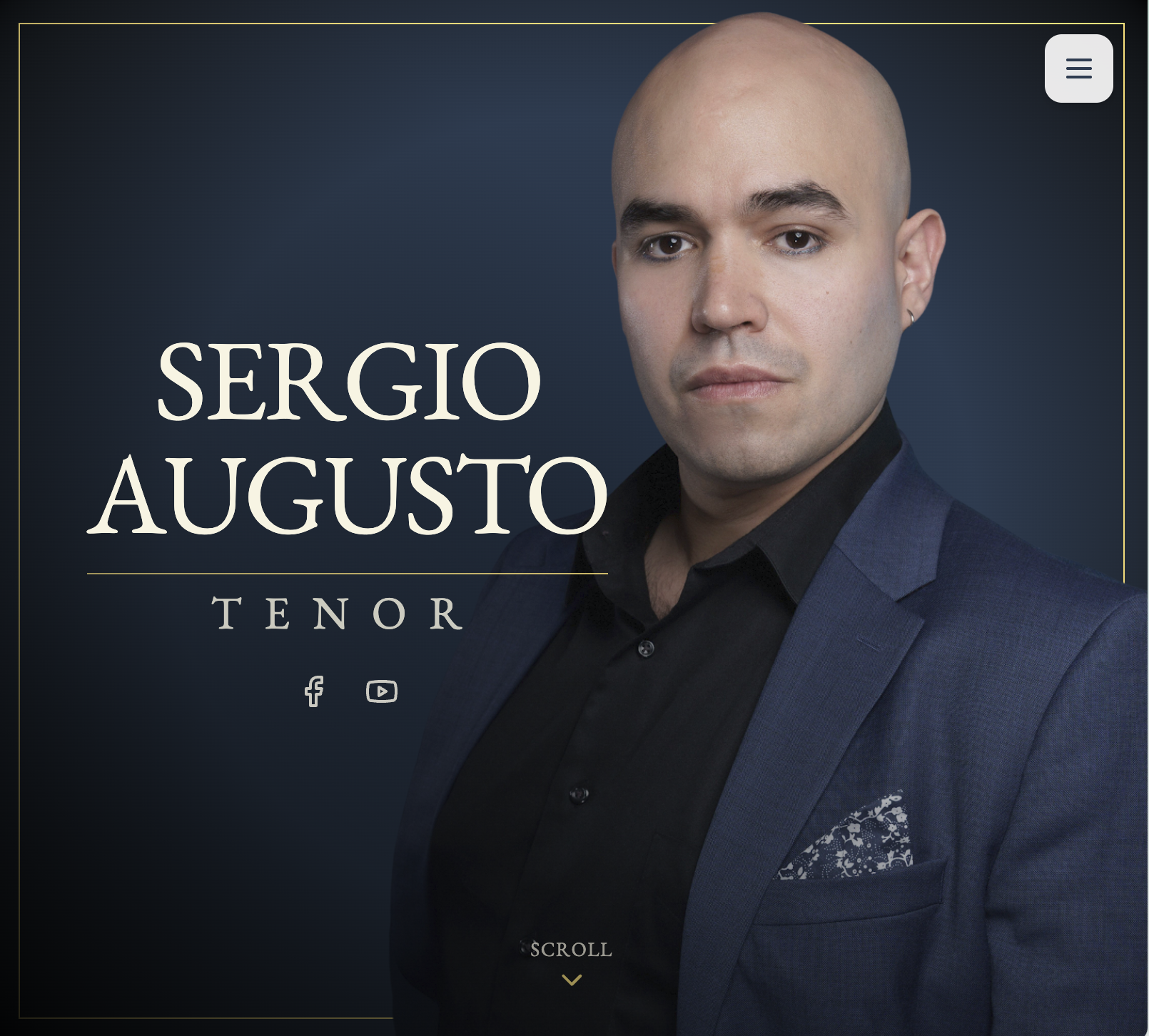Artist website example for Sergio Augusto